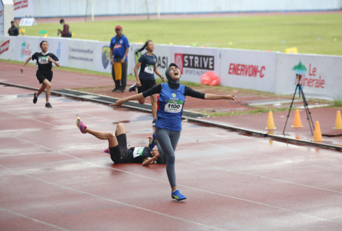 Wakil SMAN 1 Sukabumi Sukses Juarai Sprint 100 Meter Putri