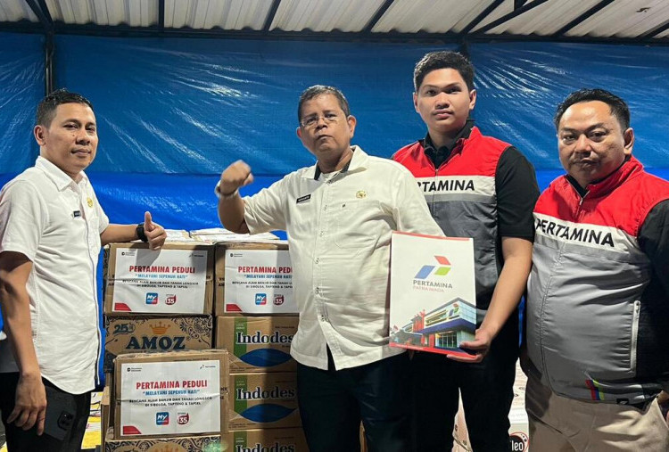 Respons Darurat Pertamina, Bantuan Pertama Mengudara ke Lokasi Bencana di Sumut