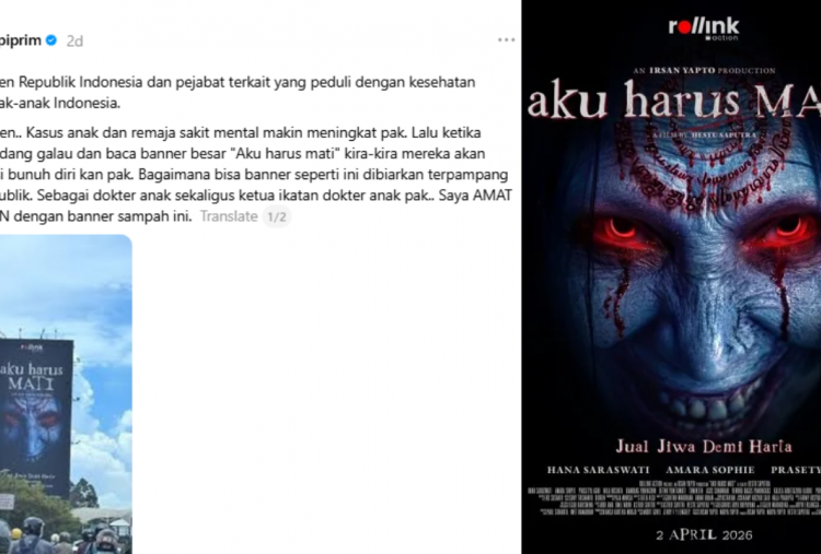 Fakta-Fakta Billboard Film Horor Aku Harus Mati Tuai Kontroversi, Dianggap Meresahkan