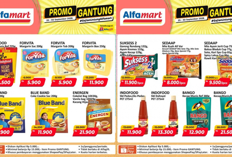 Promo JSM Alfamart Akhir Pekan 25-27 September 2026, Margarin Forvita Cuma Rp5 Ribuan