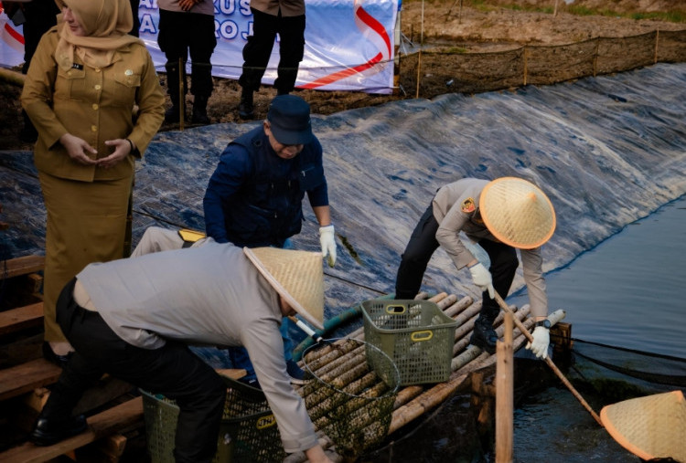 Polda Metro Jaya Panen 10 Ton Ikan dan Udang untuk Dukung SPPG