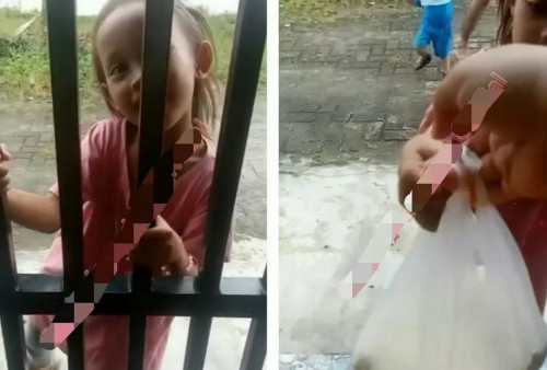 Viral! Bocah Perempuan Pinjem Beras ke Tetangga, Netizen: Kenapa Harus Divideoin Sih?