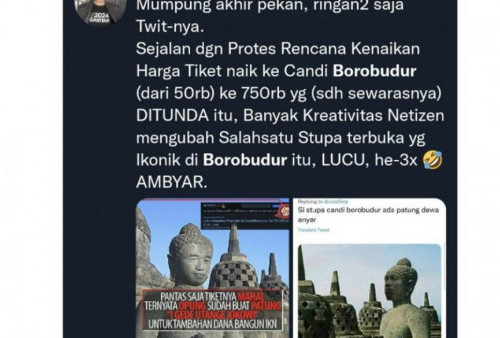 Tim Siber Polri Langsung Bergerak, Lakukan Profilling Pembuat Gambar Stupa Candi Borobudur Mirip Jokowi 