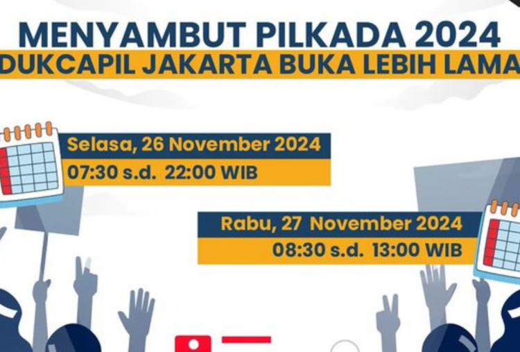 Dukcapil Jakarta Perpanjang Layanan Operasional Urus Dokumen untuk Pilkada 2024, Catat Jamnya!