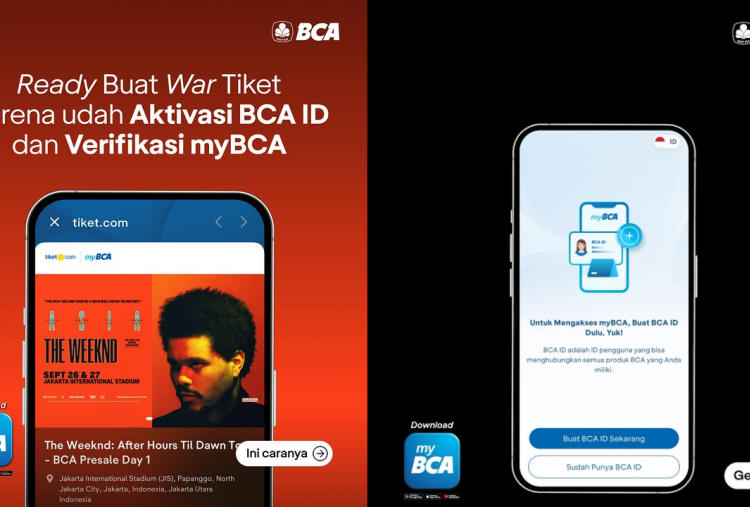 Cara Aktivasi BCA ID di myBCA Beli Tiket Konser The Weeknd di Jakarta 2026, Cek Verifikasinya Supaya Berhasil