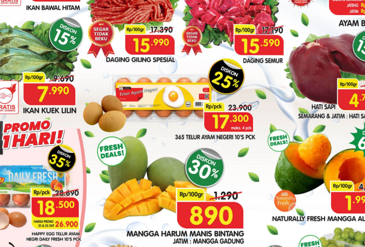 Promo Superindo Hari Ini Terbaru 25 Oktober 2026, Diskon Mangga Harum Manis Mulai Rp890