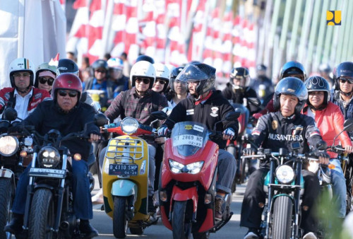 Jokowi hingga Raffi Ahmad Jajal Jalan Tol ke IKN Sambil Touring