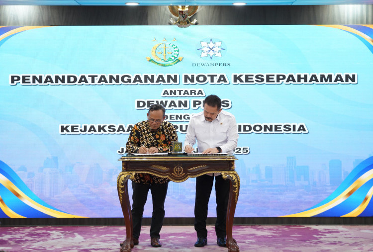 Teken MoU, Kejaksaan-Dewan Pers Dukung Penegakan Hukum dan Kebebasan Pers