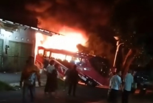 3 Bus PO Margo Mulyo Milik Anggota DPRD Pekalongan dari PDI Perjuangan Terbakar Hebat