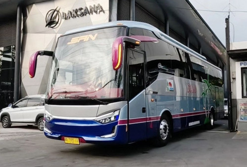 PO SAN Rilis Bus Terbaru dengan Bodi SR3 Single Glass, Pakai Sasis Terlangka di Indonesia