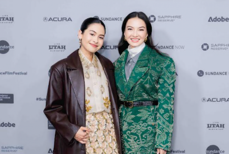 Pemutaran Film Para Perasuk, Cantiknya Fashion Raline Shah dan Maudy Ayunda di Sundance Film Festival