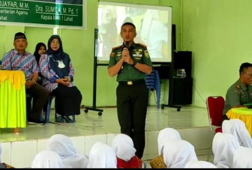 Nilai Pancasila dan Patriotisme Menu Materi MPLS MAN 1 Lahat dari Dandim 0405/Lahat