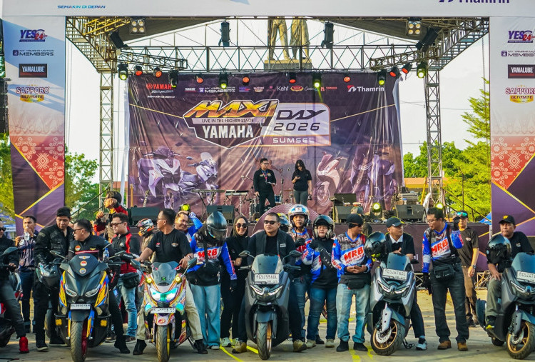 Ribuan Penggemar MAXi Ramaikan MAXi Yamaha Day di Sumatera Selatan, Wali Kota Prabumulih Turut Hadir