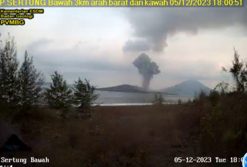 3 Gunung Api yang Terus Aktif di Tanah Air, Kolom Debu Anak Krakatau Hingga Ketinggian 1.000 Meter