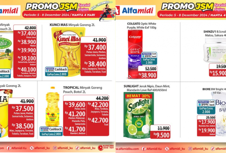 Katalog Promo JSM Alfamidi Terbaru 6-8 Desember 2024, Sunlight Cuma Rp9 Ribuan