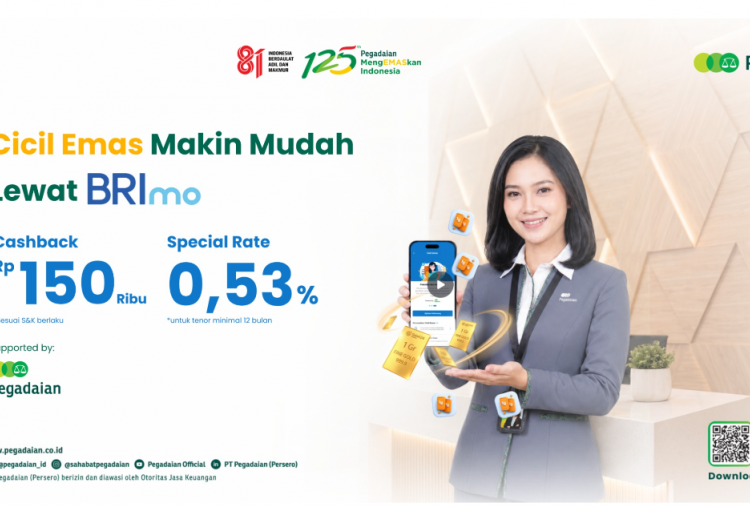Makin Praktis! Kini Cicil Emas Bisa Langsung Lewat Aplikasi BRImo