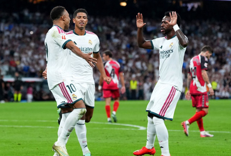 Real Madrid vs Rayo Vallecano 4-1, Los Blancos Kantungi Laga Sejak Babak Pertama