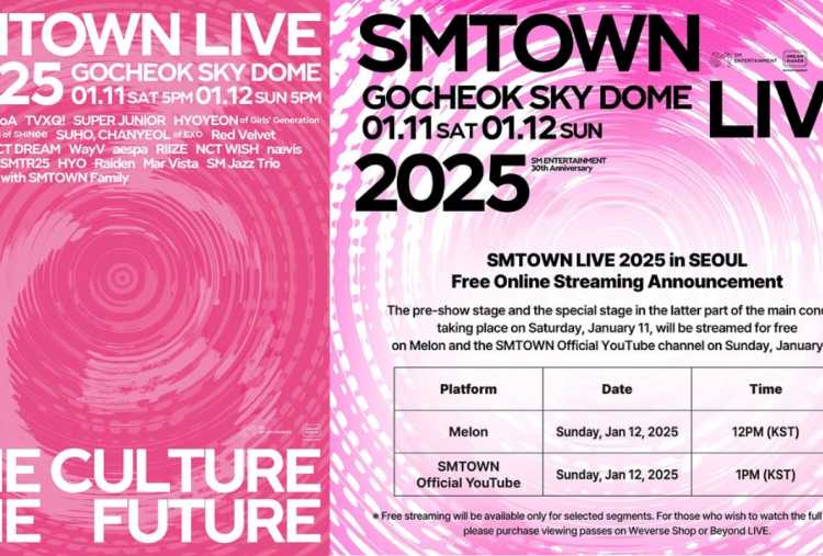 Link Live Streaming Konser SMTOWN LIVE 2025 11-12 Januari, Ada yang Gratis!