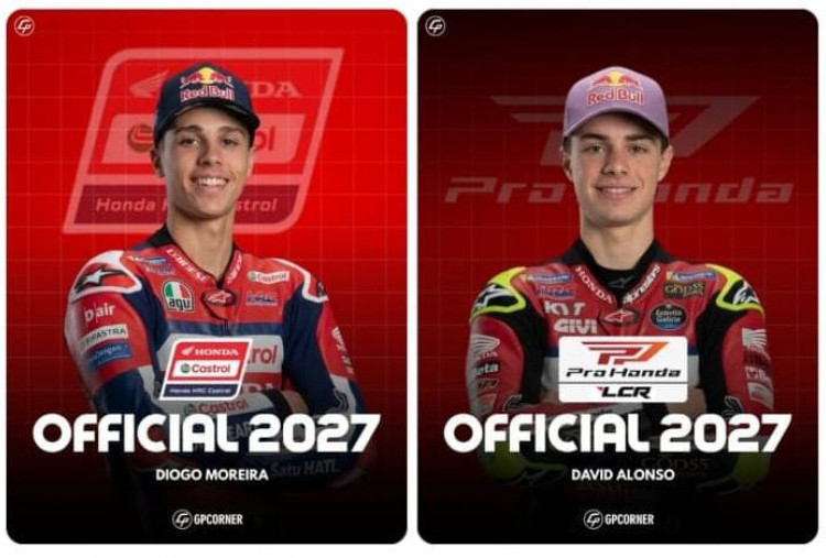 Diogo Moreira Resmi Dampingi Quartararo di Honda HRC 2027