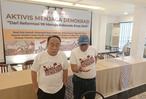 Puluhan Aktivis '98 Berkumpul di Masa Tenang Pemilu, Jaga Demokrasi Demi Wujudkan Indonesia Emas 2045