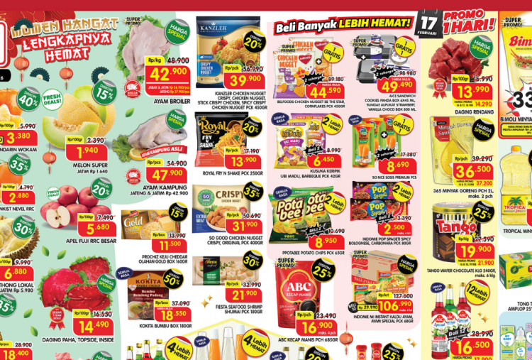 Promo Superindo Spesial Imlek dan Ramadhan 16-19 Februari 2026, Minyak Goreng Rp33 Ribuan