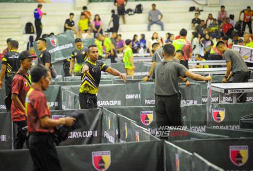 Persiapan Kejuaraan Tenis Meja Piala Pangdam V Brawijaya 