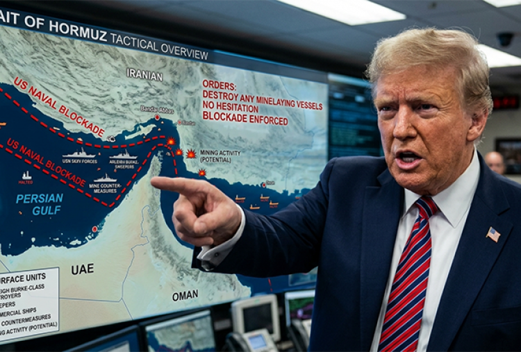Trump Perintahkan Tembak di Tempat Kapal Pemasang Ranjau di Selat Hormuz