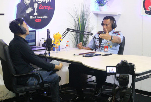 Danlanud Wiriadinata Podcast Ngopi Bareng di Radar Tasikmalaya TV 