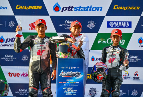 Mantap, Decksa Almer Raih Double Winner di Seri 3 TTC 2023, Bendera Merah Putih Berkibar di Thailand