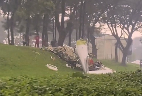 Breaking News: Pesawat Latih Jatuh di BSD, Diduga Ada Korban Jiwa