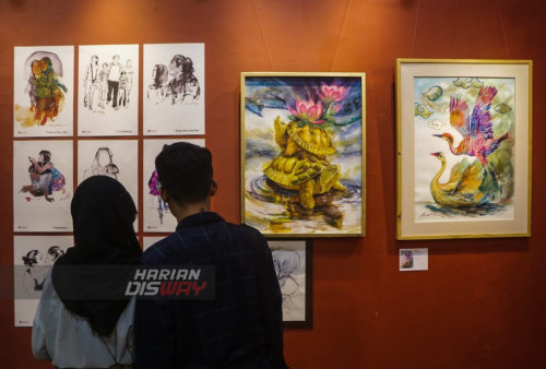 Pengunjung pecinta seni lukis berpasangan terinspirasi setelah melihat karya lukis
dari Budi Bi dan Ami Tri yang mana berdua sengaja mengambil konsep Pegangerat
dan mengadaptasi perjalanan berkesenian mereka lalu menyajikannya kembali
dengan bermacam sudut pandang dalam lukisan, sesuai dengan 