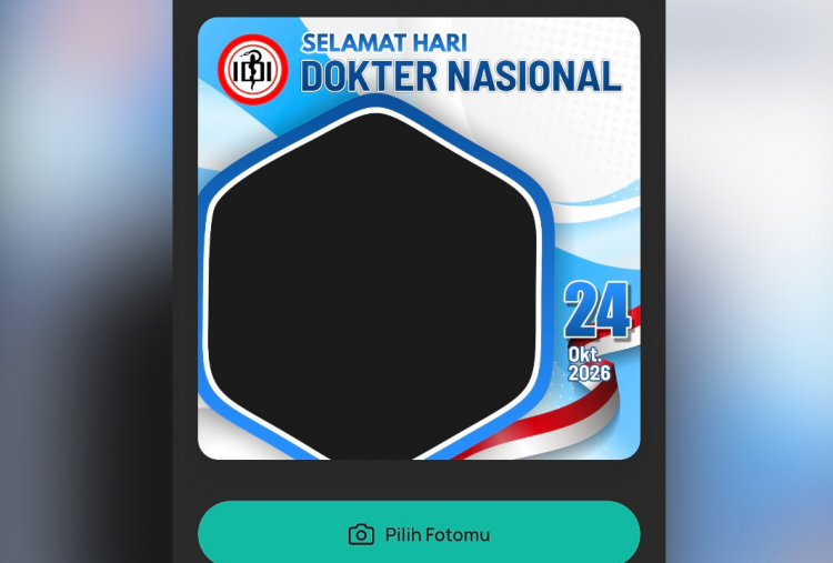 20 Twibbon Hari Dokter Nasional 2026 Lengkap Ucapan, Yuk Bagikan ke Medsos!
