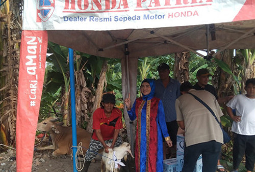 Ungkapan Rasa Syukur, Honda Patria Kurban di Momen IdulAdha 1413H