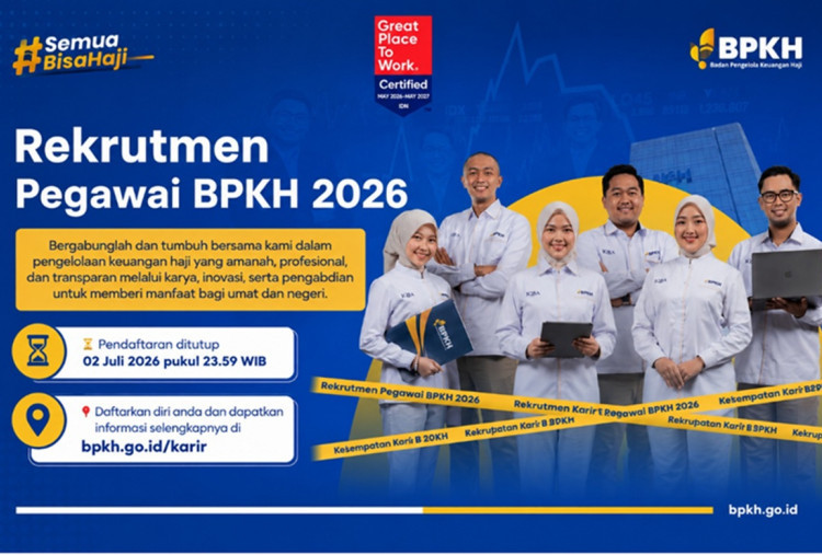 BPKH Resmi Buka Rekrutmen Pegawai untuk 9 Posisi Strategis, Cek Syarat, Tahapan, dan Cara Daftar