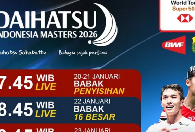 Cara Nonton Indonesia Masters 2026 di TV RCTI dan Vision+, Cek Jadwal Siaran dan Link Live Streaming