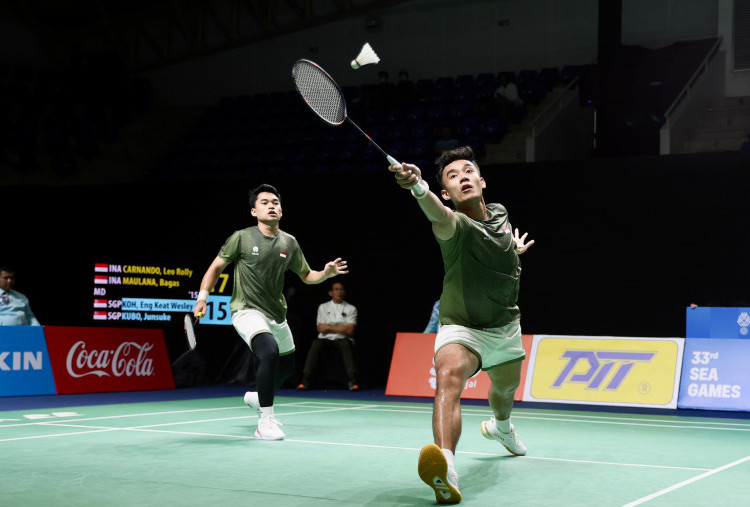 Takluk dari Ganda Putra Malaysia, Aaron/Soh Masih Terlalu Kuat Bagi Leo/Bagas di Semifinal SEA Games 2025 Thailand