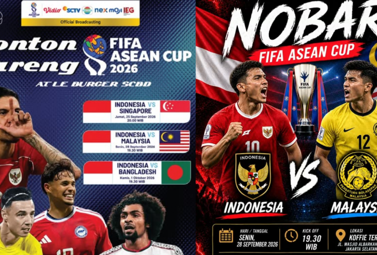 11 Lokasi Nobar Timnas Indonesia vs Malaysia di Jakarta, Nonton FIFA ASEAN Cup 2026