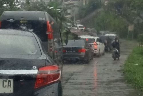 60.000 Kendaraan Padati Puncak Bogor, Polisi Berlakukan Sistem Satu Arah