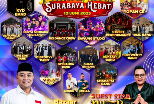 Ayo Malam Mingguan di Balai Kota! Ada Ndarboy Genk dan Finalis Festival Band Surabaya Hebat