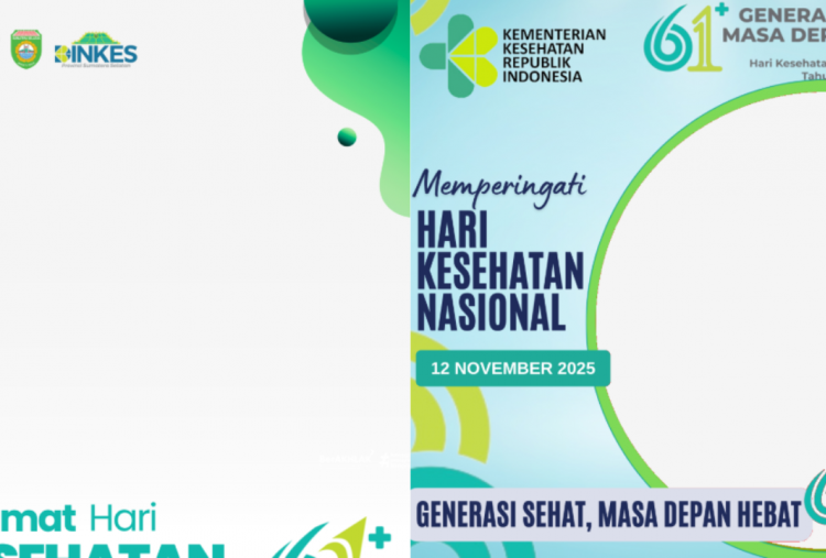 30 Twibbon Hari Kesehatan Nasional 2025 Gratis dan Ucapan, Semarak Motivasi untuk Hidup Sehat