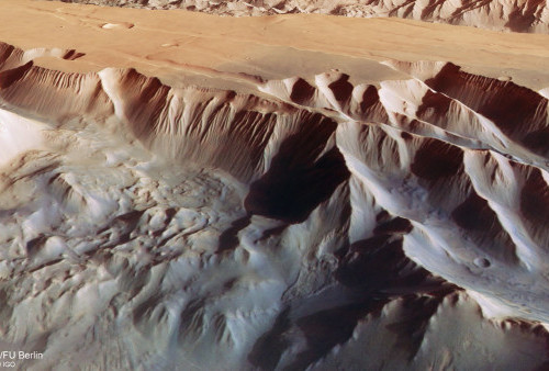 Potret Valles Marinesis di Mars, Peneliti Temukan Cadangan Es