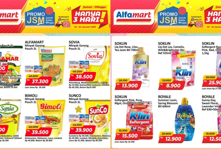 Promo JSM Indomaret Terbaru Minggu Ini 2-4 Januari 2026, Rinso Detergent Awal Tahun Rp9 Ribuan
