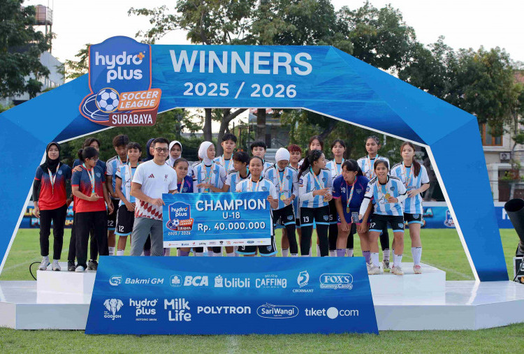 Hydroplus Soccer League Surabaya 2026: Tigers Football Academy dan Arema FC Women Berbagi Gelar