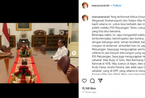 Pamit dari PDIP, Terungkap Maruarar Sirait Temui Jokowi di Istana