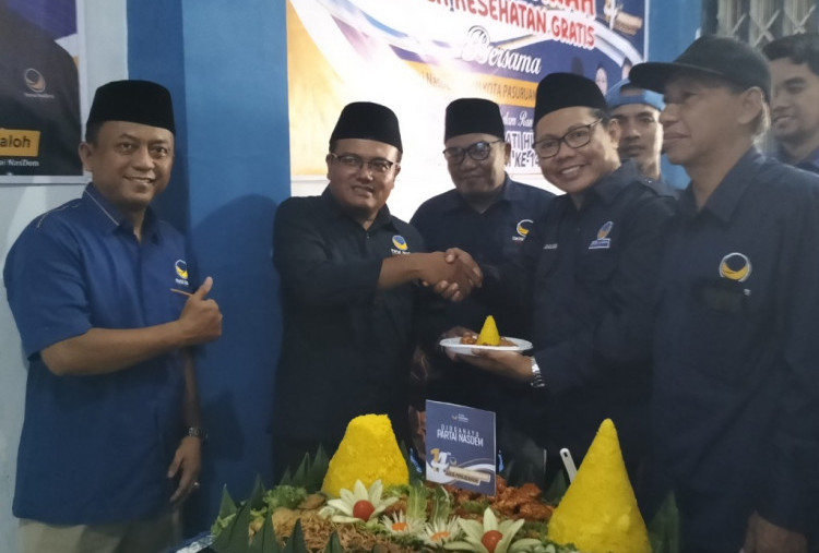 HUT Ke-14 Nasdem, Ketua DPD Nasdem Berharap Harmonisasi Legislatif dan Eksekutif Kota Pasuruan 