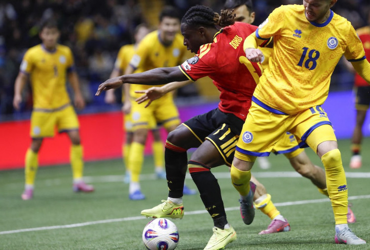 Kazakhstan vs Belgia 1-1, Tiket Setan Merah ke Piala Dunia 2026 Tertunda