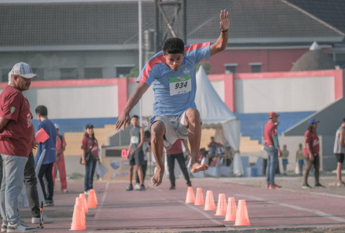 Sempat Dilanda Ketakutan, Petrus Wanda Juarai Lompat Jauh Putra SMA Energen Champion SAC Indonesia 2023 Bali Nusra Qualifiers