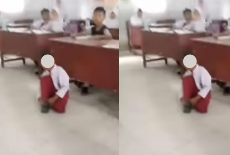 Guru Penghukum Murid Duduk di Lantai Karena Menunggak SPP Dijatuhi Sanksi