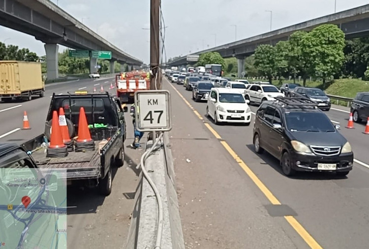 Akses Contraflow KM 55 Ditutup, Dialihkan ke KM 47-65 di Tol Jakarta-Cikampek