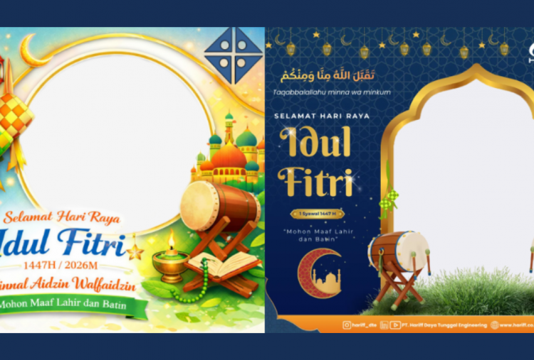 60 Twibbon Hari Raya Idul Fitri 2026 Siap Pakai, Desain Kreatif Cocok Share di WA, IG, X, hingga Facebook